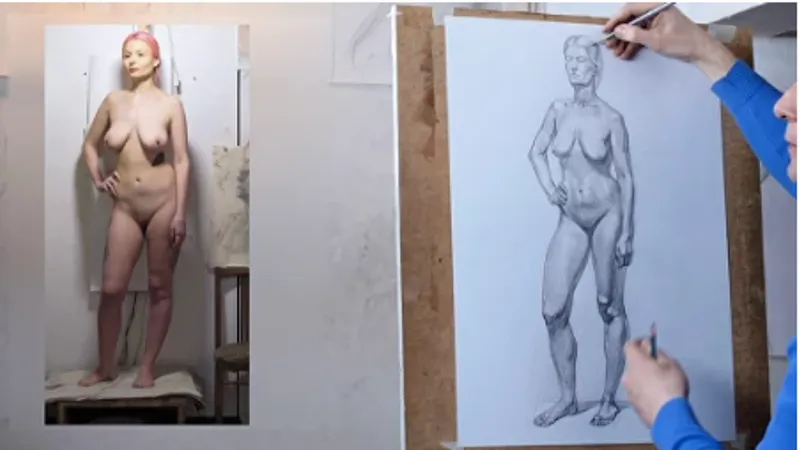 Рисунок фигуры человека. Часть 2. Женская фигура