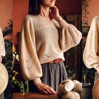 Женский пуловер с пышными рукавами Mona