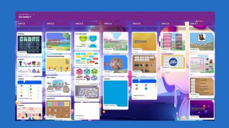 Доска Padlet Go Getter 1. 3 класс