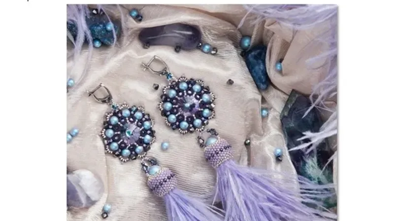 Серьги Райские Птицы