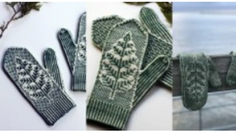 Красивые жаккардовые варежки Brackthaw
