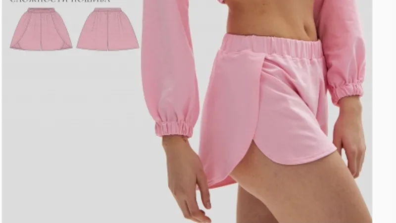 Шорты Глен + инструкция. Размер: XS - XXL. Рост 165-170
