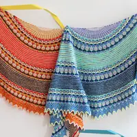 Многоцветная шаль Aurora Cabin