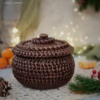 Горшочек с ажурным узором