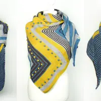 Геометрическая шаль спицами Potzblitz