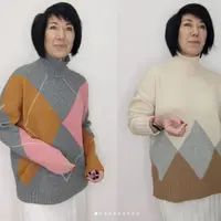 Ромбы на вязальной машине без интарсии, при помощи ЧВ