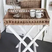 Плетение из бумажной лозы: Столик-трансформер