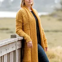 Вязаный крючком кардиган Exeter Gansey