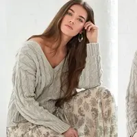 Пуловер с косами Fain