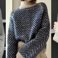 Жаккардовый свитер оверсайз Obba