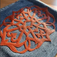 Техника шитья Орнамент (кожа+джинс)