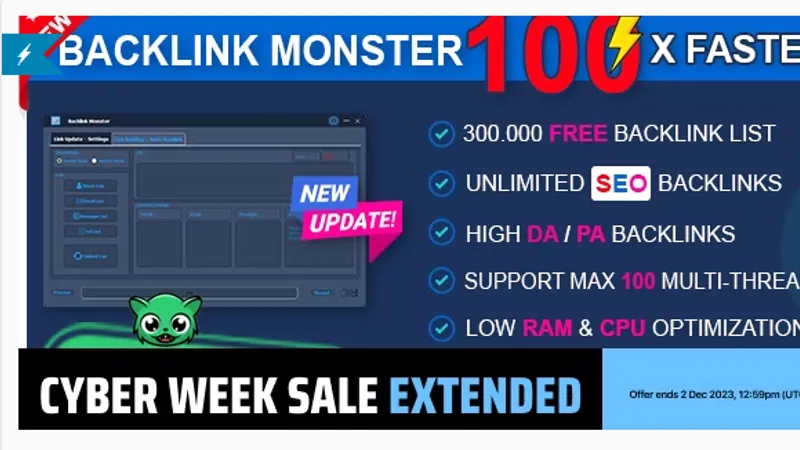 Backlink Monster - неограниченное количество обратных ссылок для комментариев