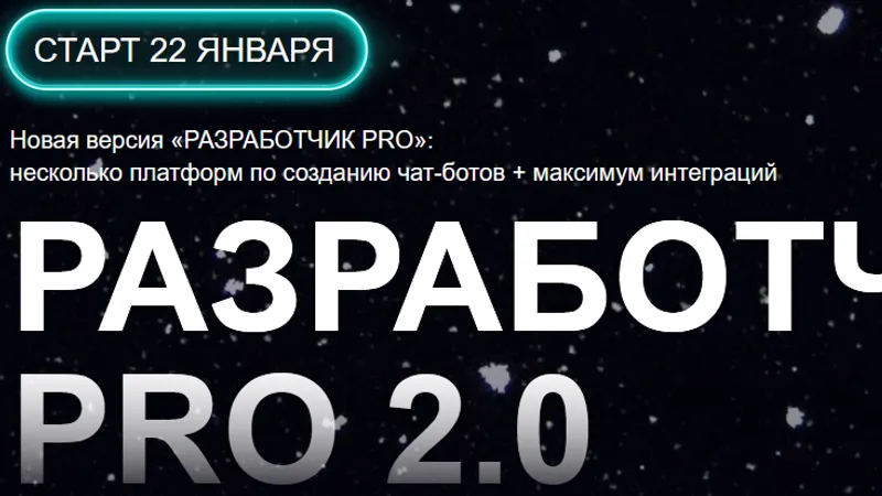 Разработчик Pro 2.0