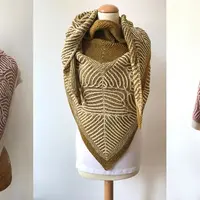 Двухцветная шаль Whorl