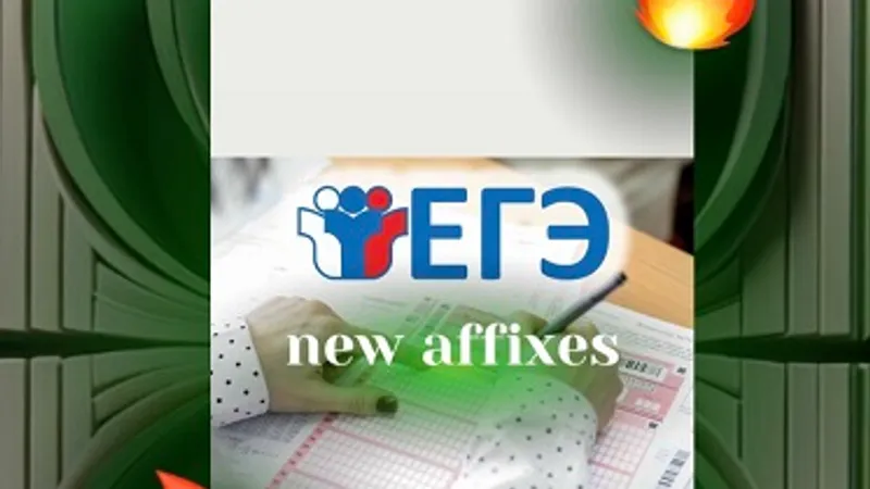 Сборник ЕГЭ по английскому: New affixes