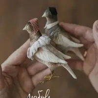 Ватные игрушки: Любовь и голуби