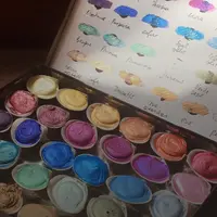 Изготовление металлических акварельных красок