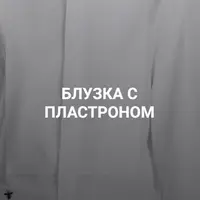 Блузка с пластроном