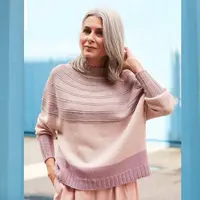 Пуловер с круглой кокеткой Deleite