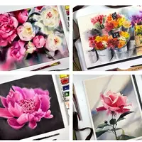 Цветы акварелью