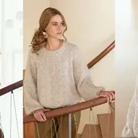 Пуловер в технике энтрелак Hip To Be Square