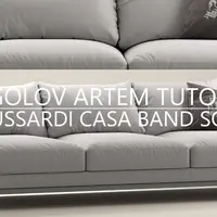Моделирование дивана Trussardi Casa Band Sofa в 3ds Max и Marvelous Designer