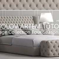 Моделирование кровати Heritage Collection Four Seasons Bed в 3ds Max и Marvelous Designer