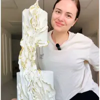 Сборка многоярусного торта. Свадебный белый шоколадный торт