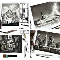 Чёрная акварель