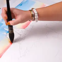 Северный пейзаж акварелью