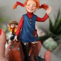 Ватные игрушки: Пеппи Длинныйчулок