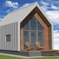 Проект каркасного мини-дома Б-37 в стиле барнхаус