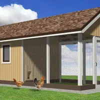 Проект утеплённого курятника на 10-15 кур (К-30-72)