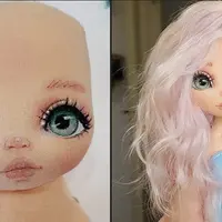 Роспись живого кукольного лица