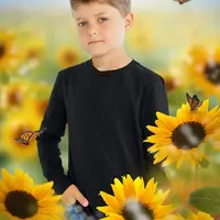 Детские коллажи с подсолнухами