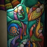 Панно-светильник Лоскутное счастье