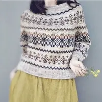 Свитер с круглой кокеткой Old World