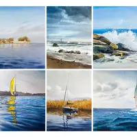 Море в акварели