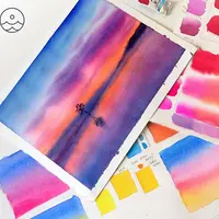 Симфония цвета. Создание пейзажа с алым ярким закатом