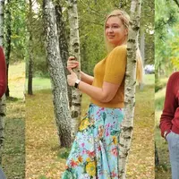 Топ и джемпер Saffron из тонкой пряжи