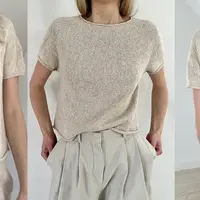 Топ с круглой кокеткой Plain Yoke Tee 20 Solo