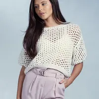 Топ сетка Cropped Boxy