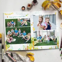 Шаблон выпускной фотокниги Дизайн Школьный сад