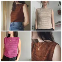 Летний топ рельефным узором Margaux