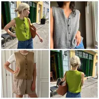 Стильный жилет с японским плечом Maggie