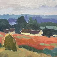 Пейзаж акрилом