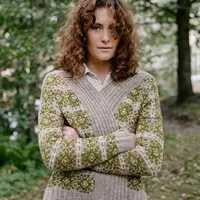 Вязаный жаккардовый кардиган Thistle