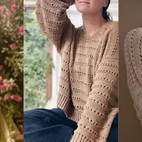 Летний джемпер оверсайз с деталями ажурного узора Ingrid Summer