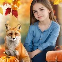 Набор детских осенних коллажей CU-572