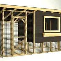 Проект утеплённого курятника на 15-25 кур